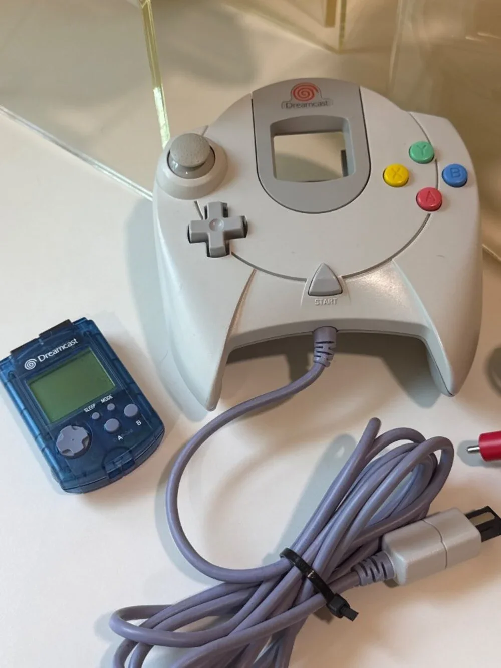 Sega Dreamcast Console Bundle With 3 Controllers VMU And Cables - Tested & Worki